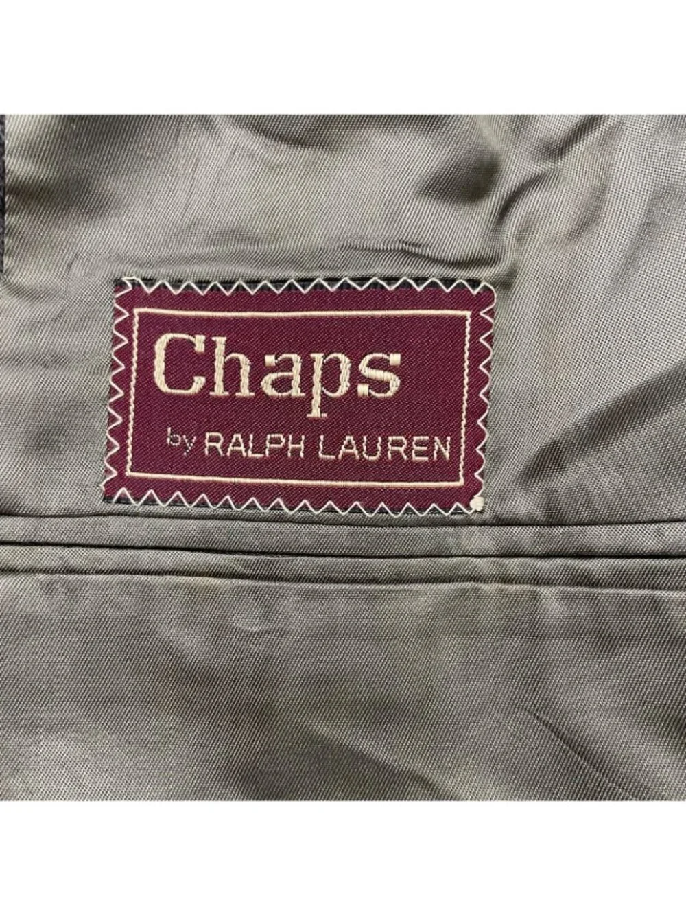 VTG Ralph Lauren Chaps Men's Wool Flannel Blazer Brown Railroad Stripe •USA• 40S